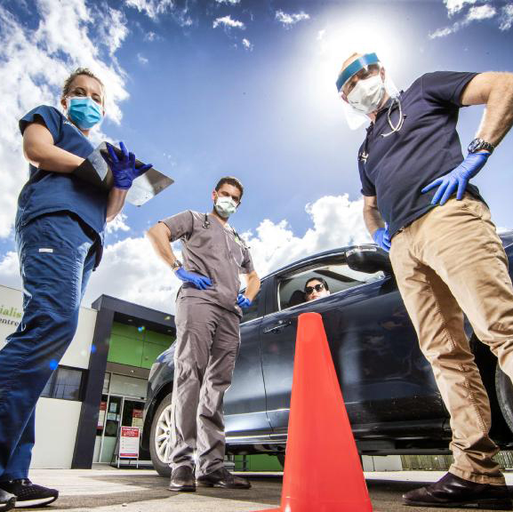 COVID-19: Brisbane medical centre offers drive-through ...